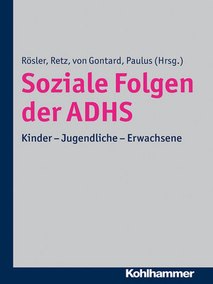 cover image of Soziale Folgen der ADHS
